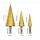 3PCS High-Speed Steel Step Drill BitCoated Metal